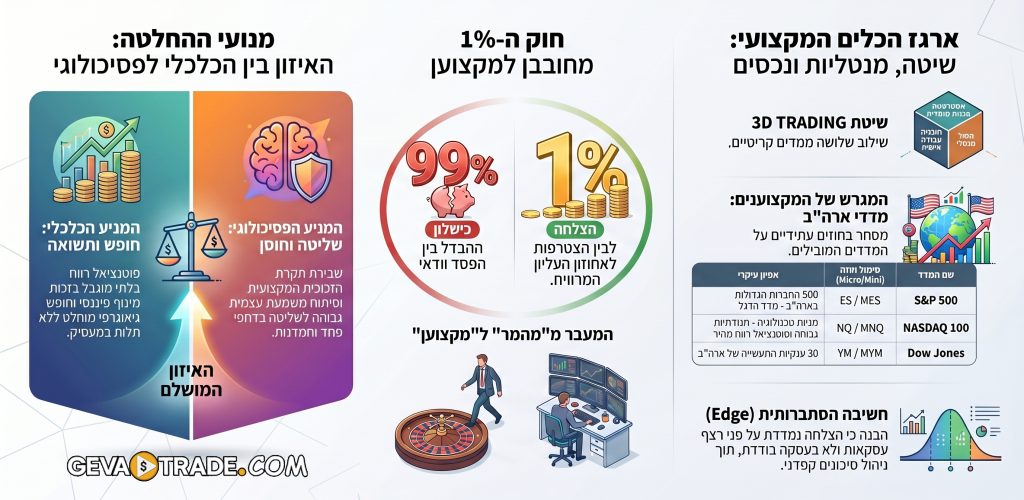 מאמר – למה ללמוד תחום בו רק 1% מצליחים?