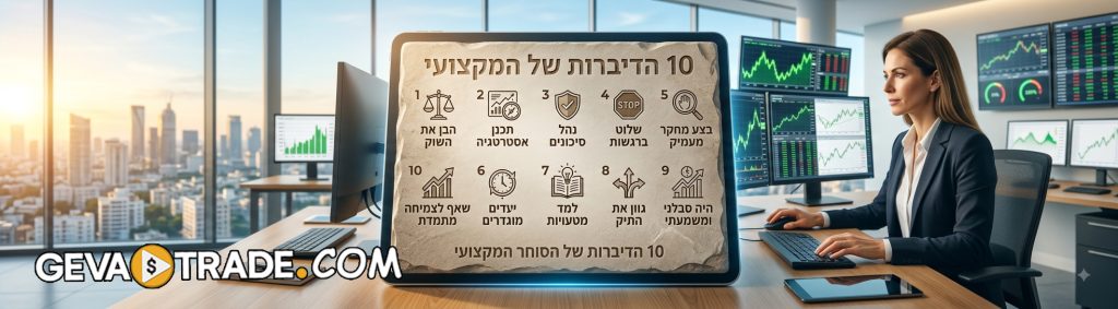 מאמר - 10 הדיברות של הסוחר המקצועי מאת גבע גזית